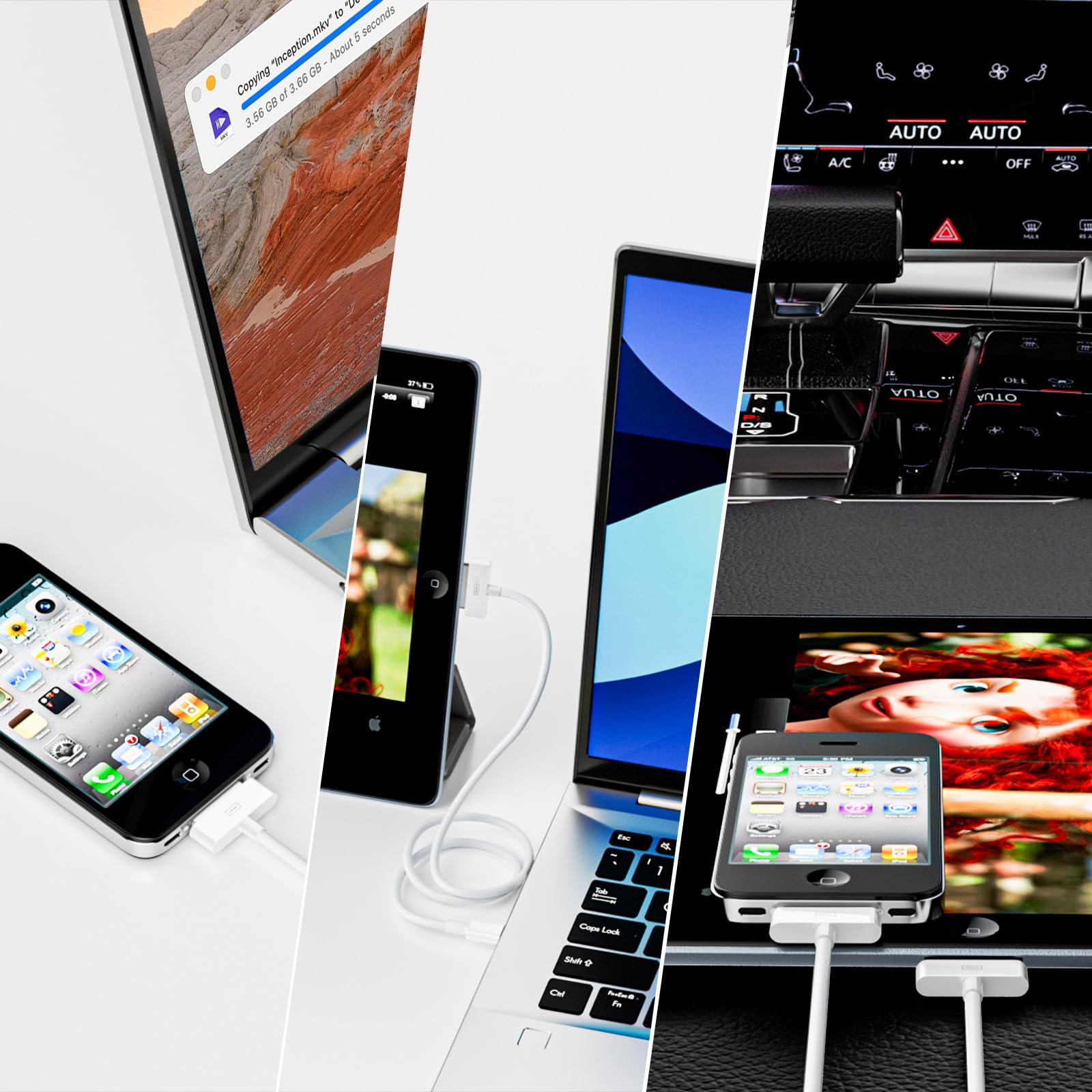 Amazon.co.jp: HUAZHUN USB C - 30ピンケーブル iPhone 4用 2パック